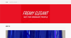 Desktop Screenshot of freakyelegant.com