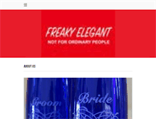 Tablet Screenshot of freakyelegant.com